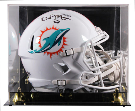 Dolphins De'Von Achane Signed Full Size Speed Rep Helmet W/ Case BAS Witnessed