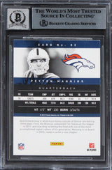 Colts Peyton Manning Signed 2012 Prestige #82 Card Auto 10! BAS Slabbed