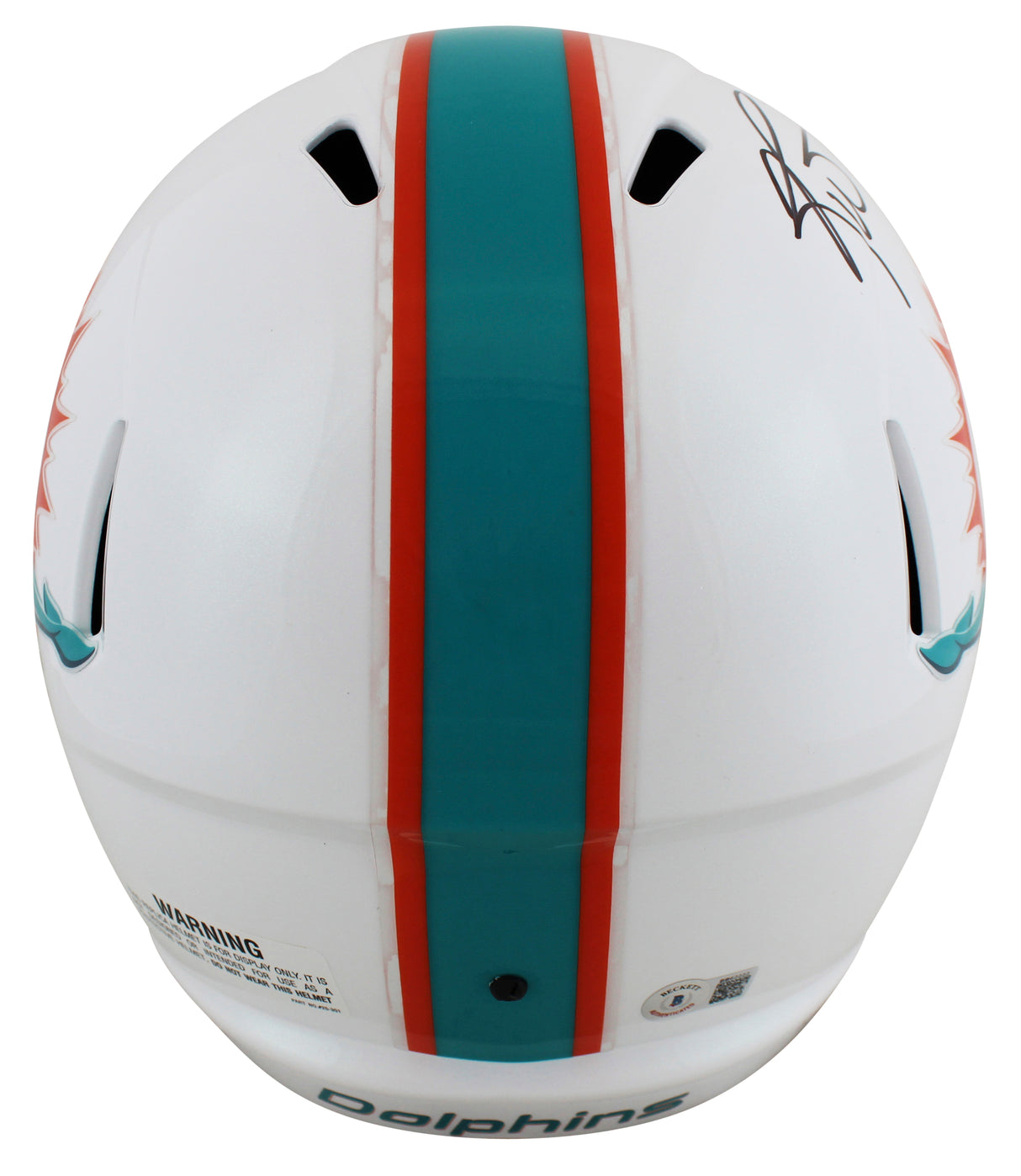 Dolphins Ricky Williams Signed Full Size Speed Rep Helmet W/ Case BAS Witnessed