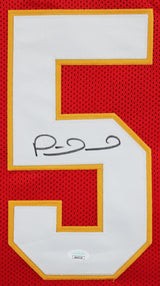 Patrick Mahomes Authentic Signed Red Pro Style Framed Jersey Autographed JSA