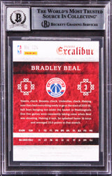 Wizards Bradley Beal Signed 2015 Panini Excalibur #124 Card Auto 10! BAS Slabbed