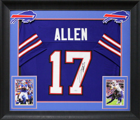 Bills Josh Allen Authentic Signed Blue Pro Style Jersey Autographed JSA Witness