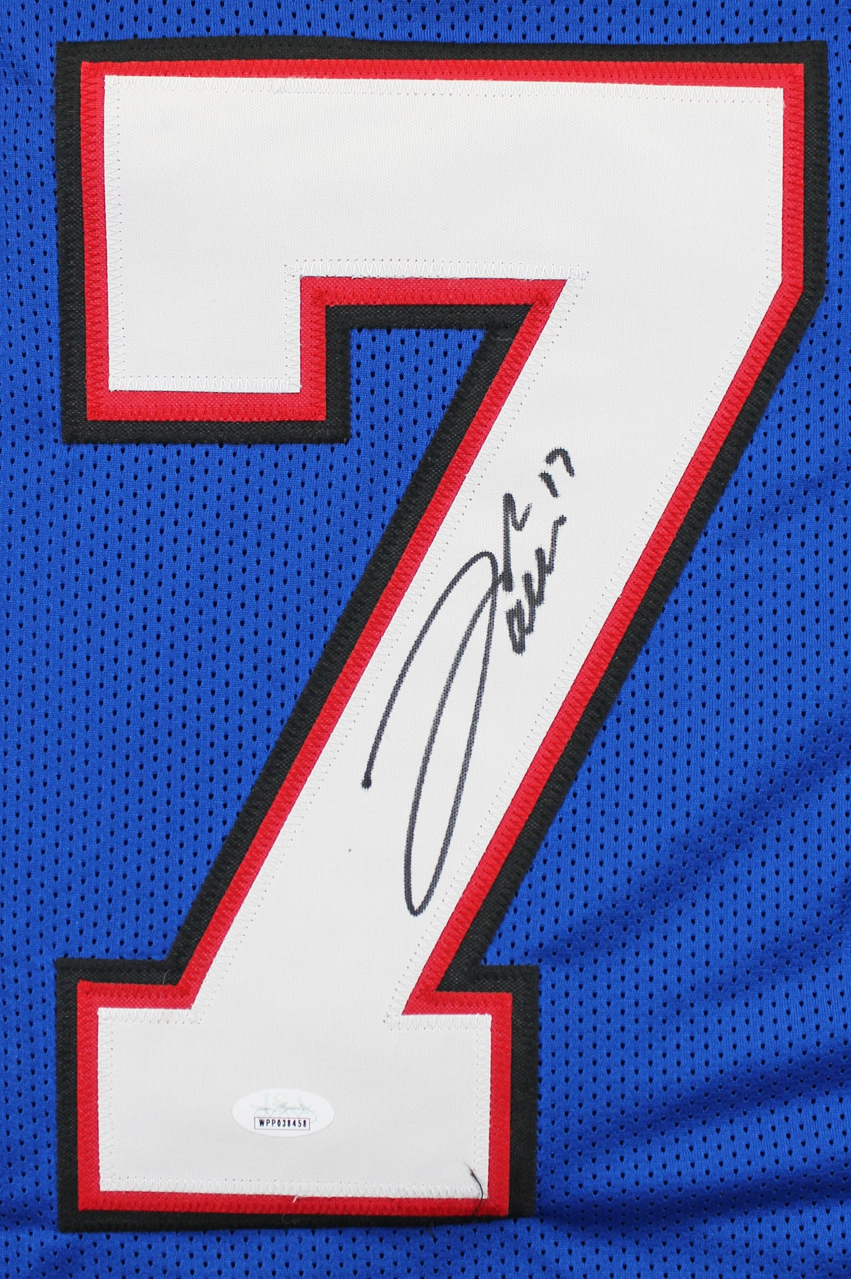 Josh Allen Authentic Signed Blue Pro Style Jersey Autographed JSA Witness