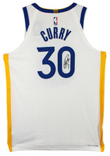 Warriors Stephen Curry Signed White Nike Association Ed Authentic Jersey JSA 2