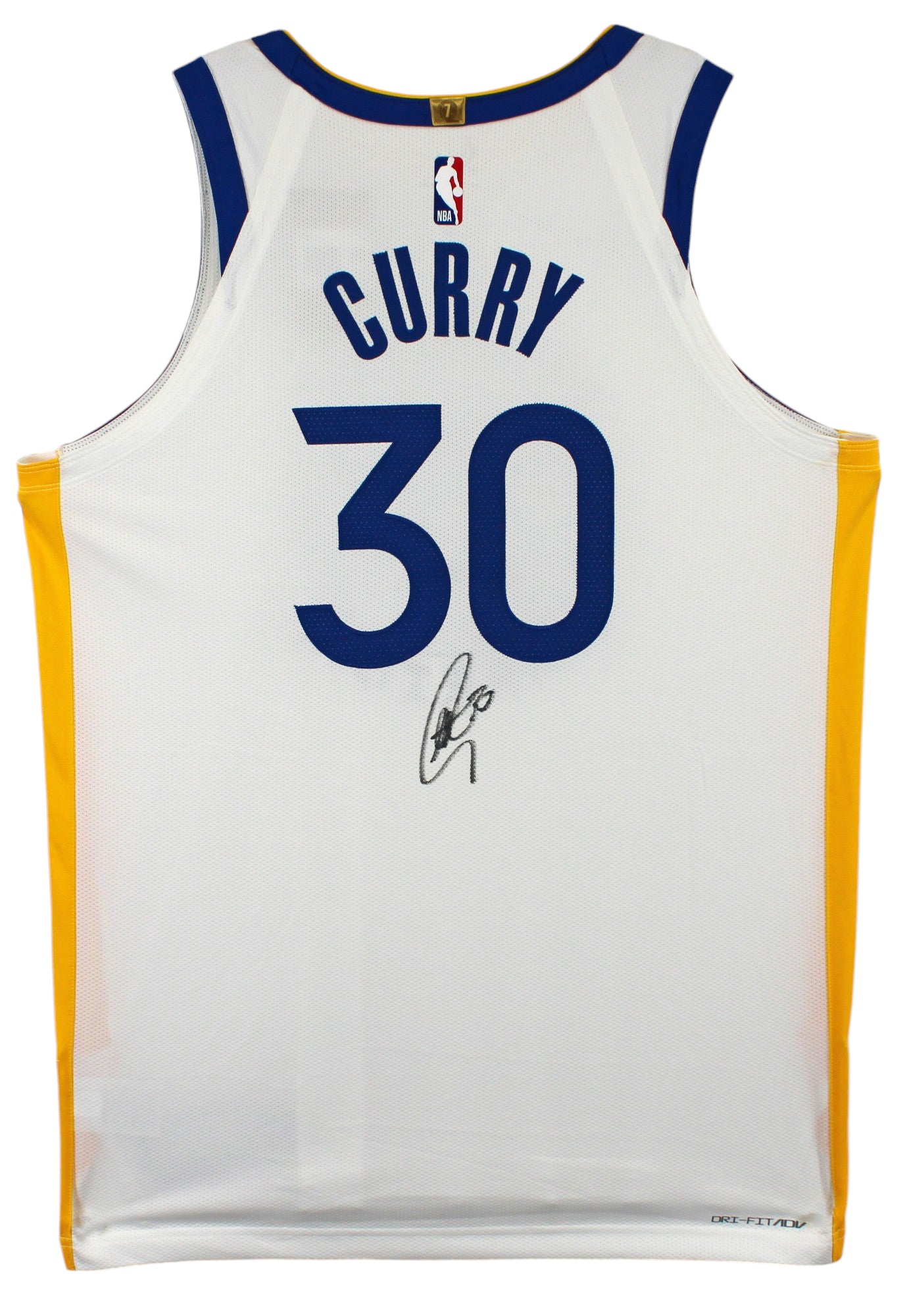 Warriors Stephen Curry Signed White Nike Association Ed Authentic Jersey JSA 1