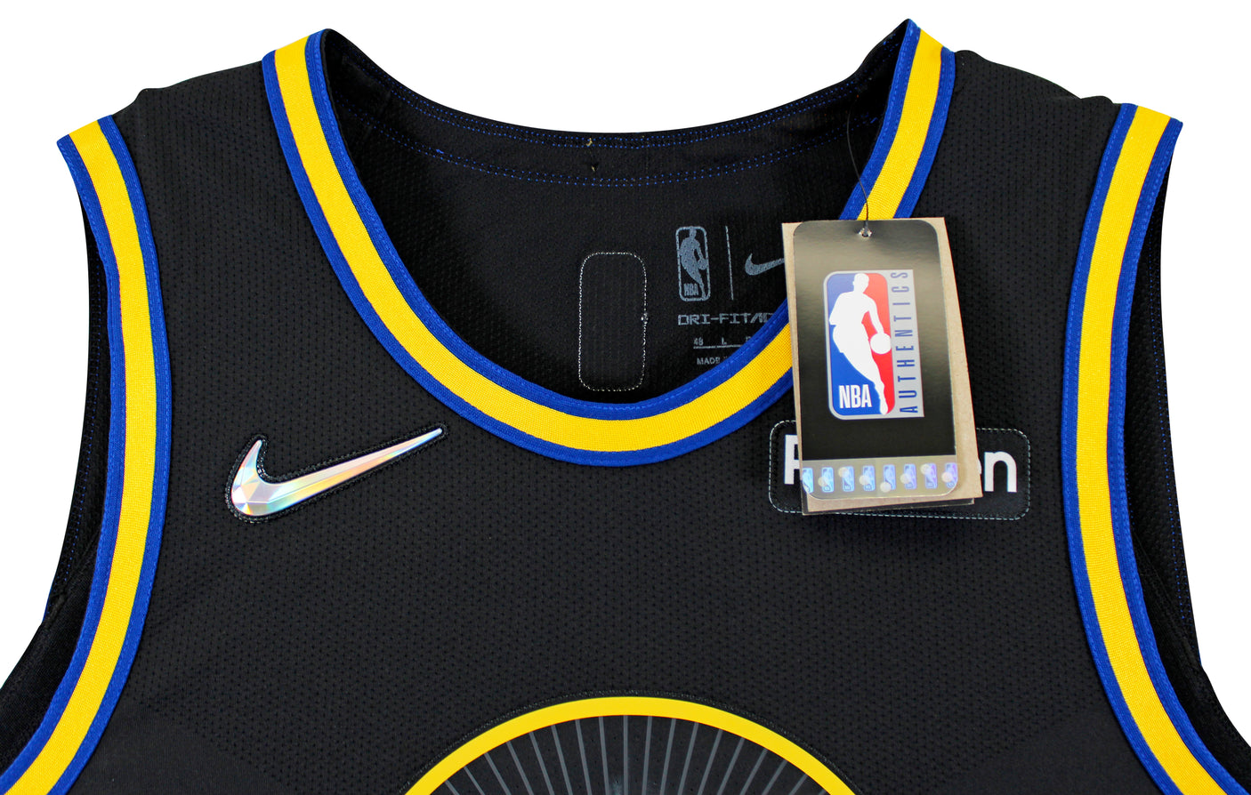 Warriors Stephen Curry "Goat" Signed '21 Black Nike City Ed Authentic Jersey BAS