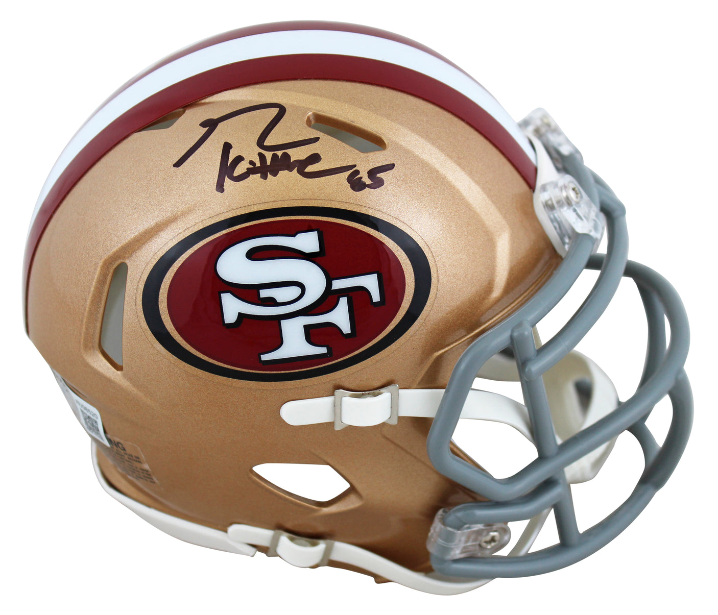 George Kittle Signed 49ers Mini Helmet with Display Case - Beckett COA