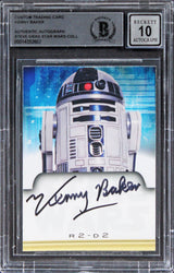 Kenny Baker Star Wars Authentic Signed Custom Trading Card Auto 10! BAS Slab 1