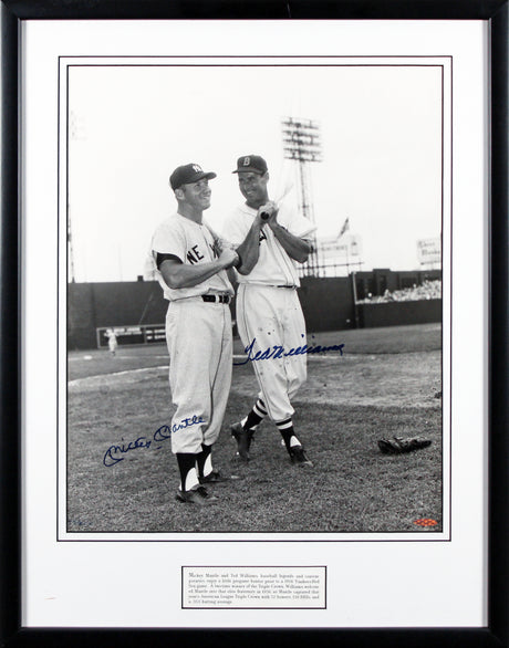 Mickey Mantle & Ted Williams Authentic Signed Framed Photo BAS #AE09816