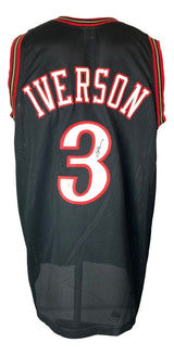 Allen Iverson Philadelphia Signed Black Basketball Jersey BAS - Sports Integrity