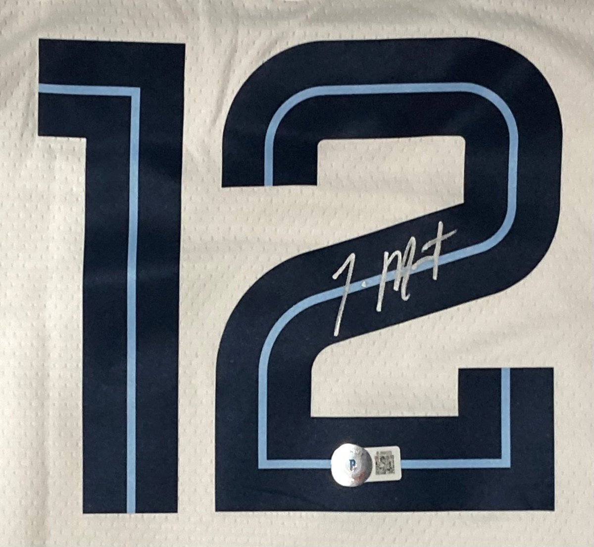 Ja Morant Signed Memphis Grizzlies White Nike Swingman Jersey BAS - Sports Integrity