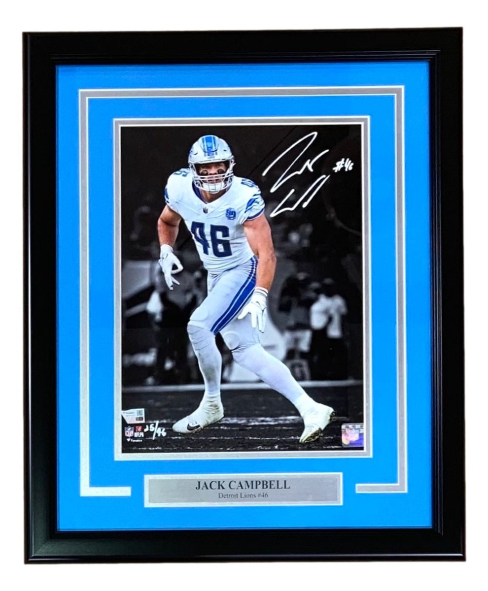 Jack Campbell Signed Framed 11x14 Detroit Lions Photo Fanatics - Sports Integrity