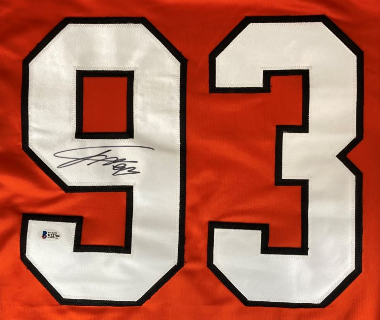 Jakub Voracek Philadelphia Signed Orange Hockey Jersey BAS - Sports Integrity