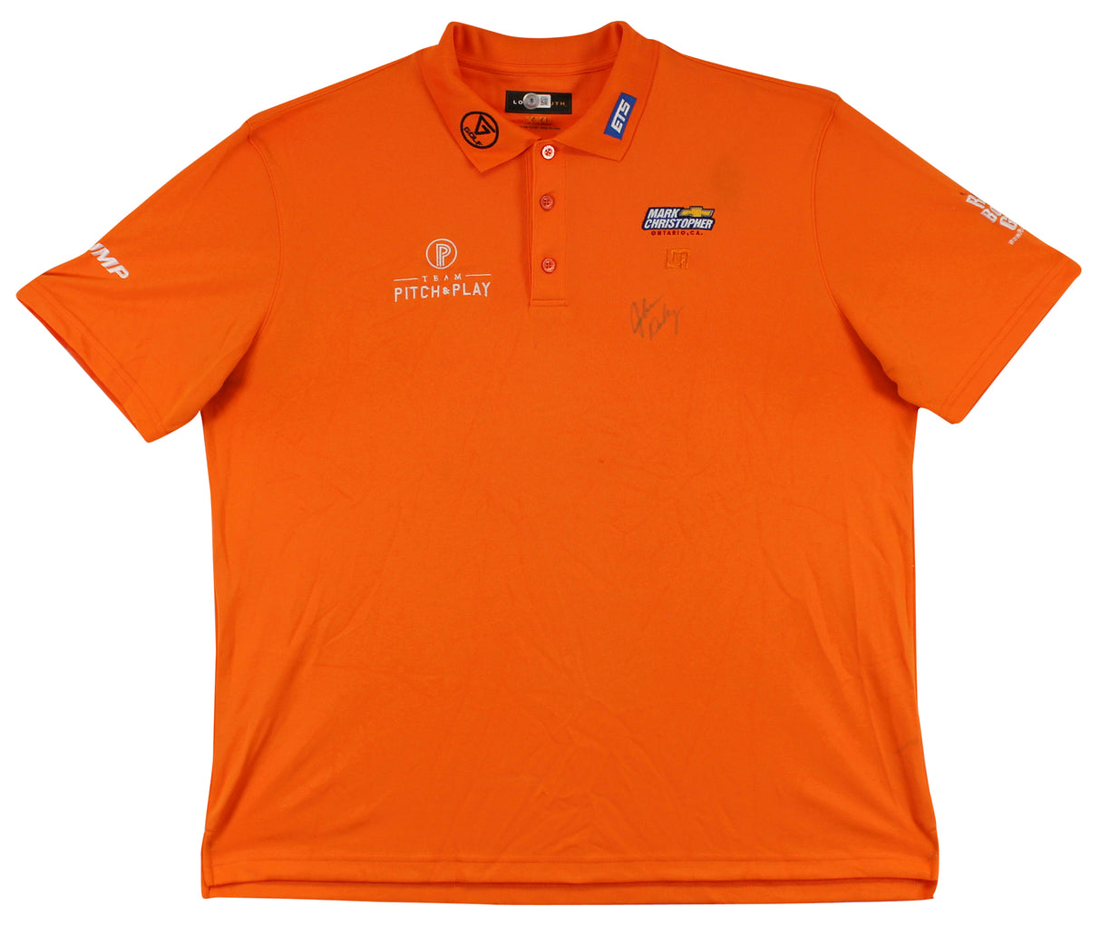 John Daly Authentic Signed Match Worn Orange Loudmouth Polo Shirt BAS #BK84781