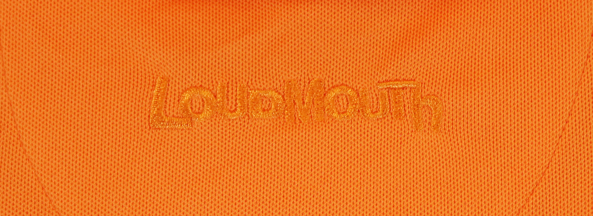 John Daly Authentic Signed Match Worn Orange Loudmouth Polo Shirt BAS #BK84781