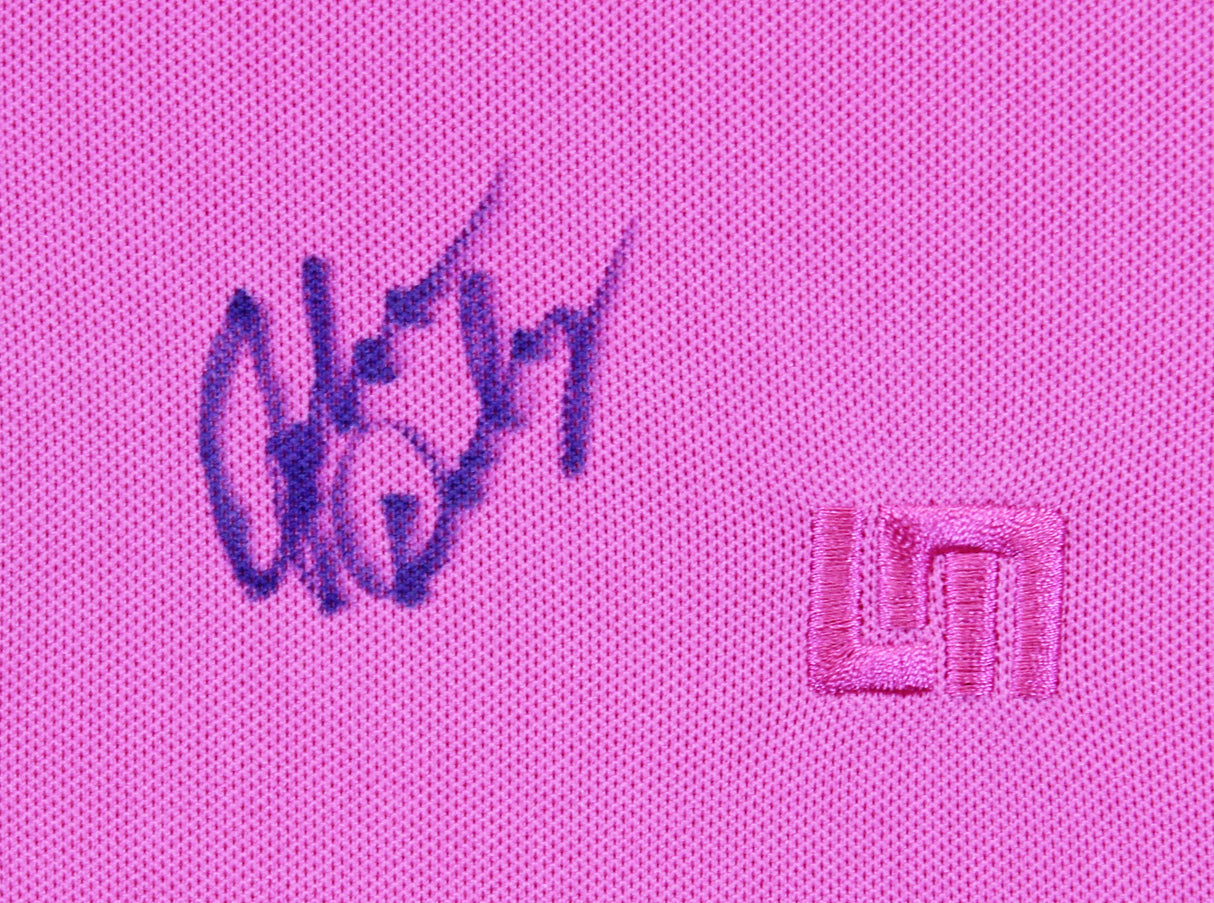 John Daly Authentic Signed Match Worn Pink Loudmouth Polo Shirt BAS #BK84763