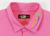 John Daly Authentic Signed Match Worn Pink Loudmouth Polo Shirt BAS #BK84760