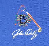 John Daly Authentic Signed Match Worn Blue Loudmouth Polo Shirt BAS #BK84735