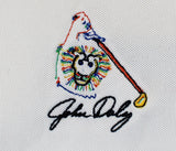 John Daly Authentic Signed Match Worn White Loudmouth Polo Shirt BAS #BK84745