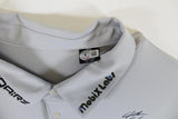 John Daly Authentic Signed Match Worn Grey Polo Shirt BAS #BK84749