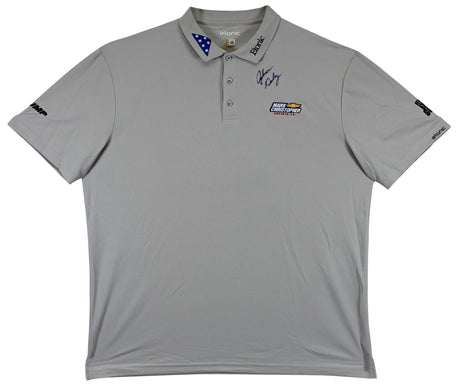 John Daly Authentic Signed Match Worn Grey Polo Shirt BAS #BK84753