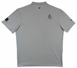 John Daly Authentic Signed Match Worn Grey Polo Shirt BAS #BK84753