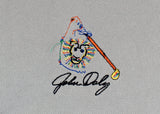 John Daly Authentic Signed Match Worn Grey Loudmouth Polo Shirt BAS #BK84752