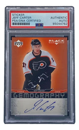 Jeff Carter Signed 2007/08 UD Black Diamond #G - JC Flyers Hockey Card PSA/DNA - Sports Integrity