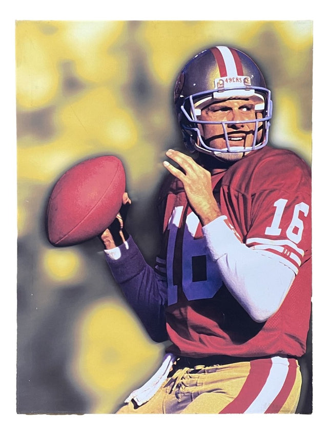 Joe Montana Stretched 30x42 San Francisco 49ers Canvas - Sports Integrity