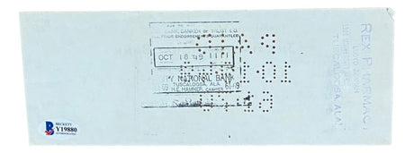 Joe Sewell Cleveland Signed October 18 1949 Bank Check BAS - Sports Integrity