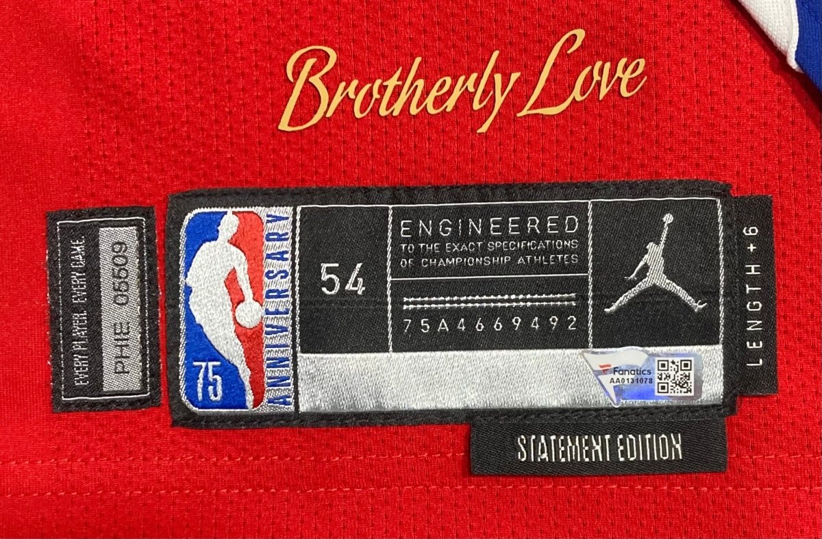 Joel Embiid Philadelphia 76ers Game Used Jersey May 8 2022 Vs Heat Fanatics+LOA - Sports Integrity