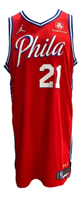 Joel Embiid Philadelphia 76ers Game Used Jersey May 8 2022 Vs Heat Fanatics+LOA - Sports Integrity