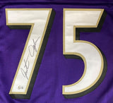 Johnathan Ogden Baltimore Signed Purple Football Jersey BAS ITP - Sports Integrity