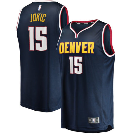 Nikola Jokic Denver Nuggets Navy Fanatics Basketball Jersey - Sports Integrity