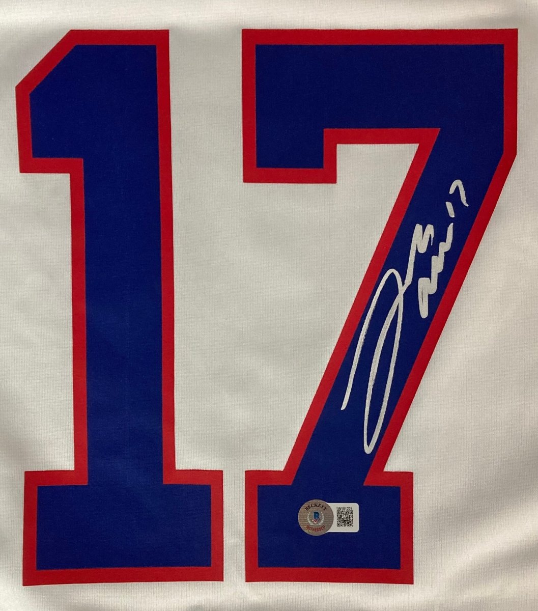 Josh Allen Signed Buffalo Bills White Nike Game Football Jersey BAS ITP - Sports Integrity