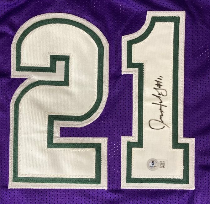 Jrue Holiday Milwaukee Signed Purple Basketball Jersey BAS - Sports Integrity