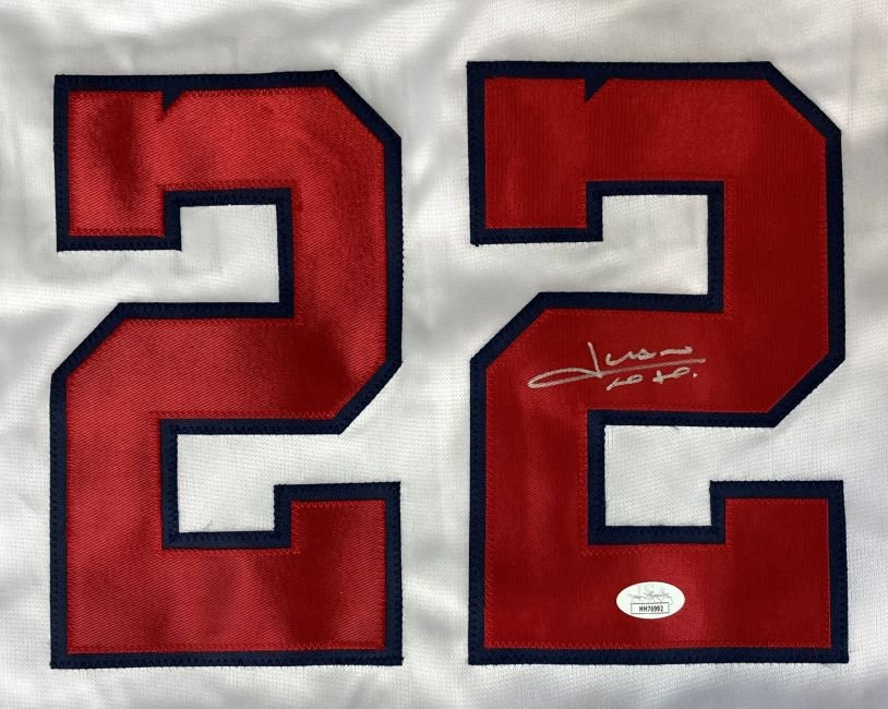 Juan Soto Washington Signed White Baseball Jersey JSA - Sports Integrity