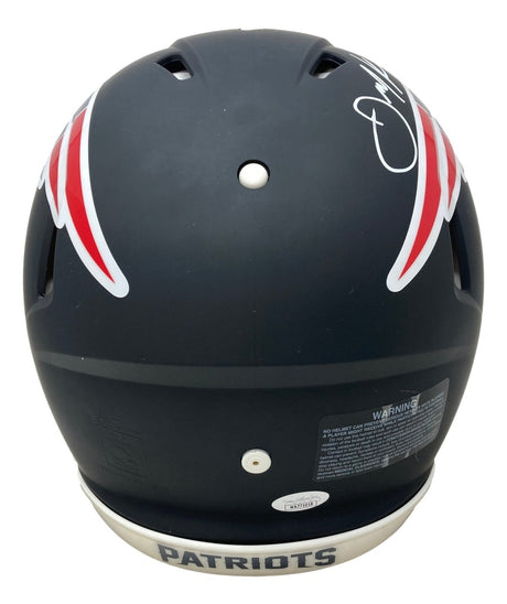 Julian Edelman Signed New England Patriots FS Black Authentic Speed Helmet JSA - Sports Integrity