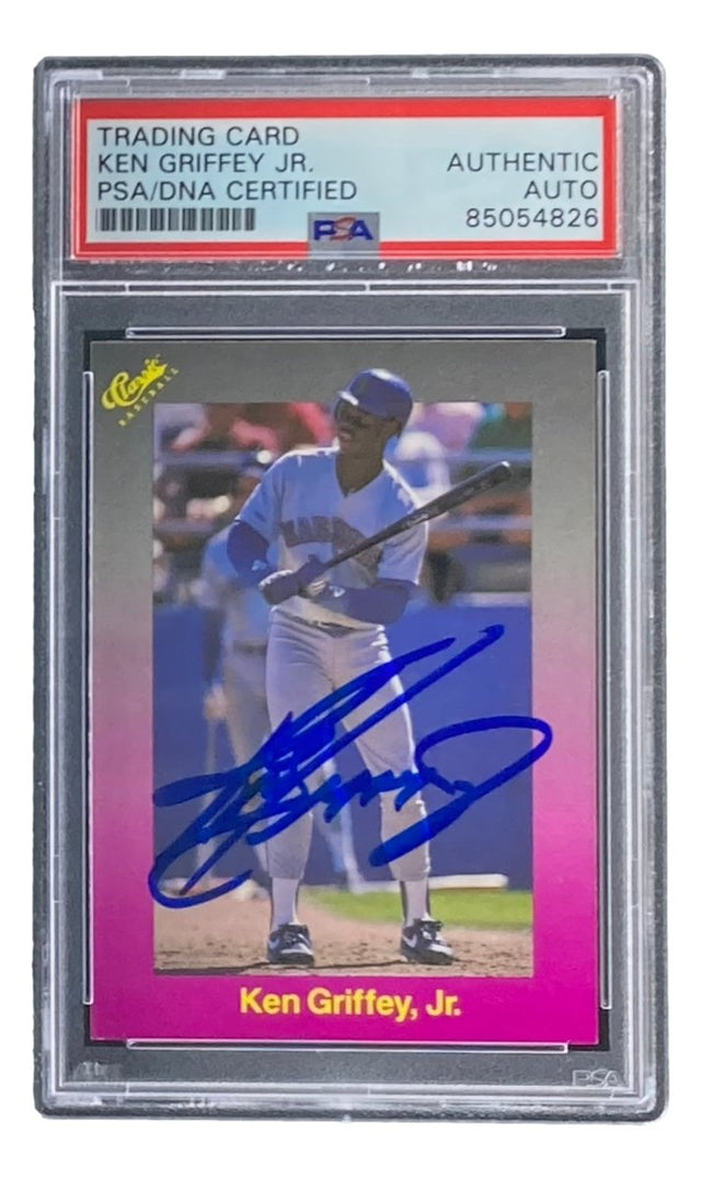 Ken Griffey Jr Signed Mariners 1989 Classic Baseball #193 Rookie Card PSA/DNA - Sports Integrity