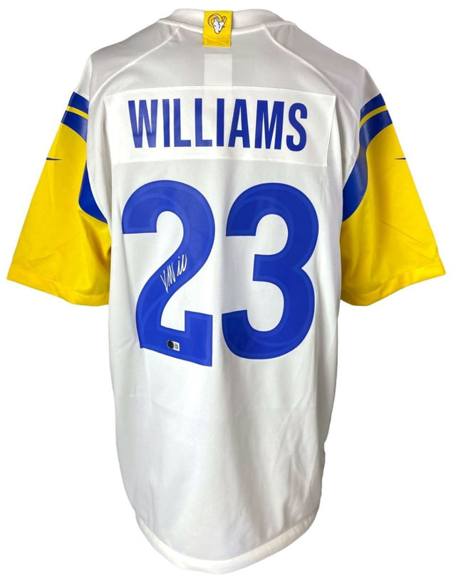 Kyren Williams Signed Los Angeles Rams White Nike Game Jersey BAS ITP - Sports Integrity