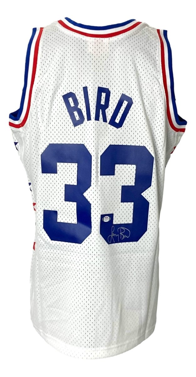 Larry Bird Signed Celtics All Star M&N Hardwood Classics Swingman Jersey PSA ITP - Sports Integrity