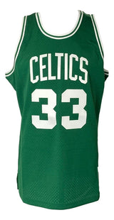 Larry Bird Signed Celtics Green M&N Hardwood Classics Swingman Jersey PSA ITP - Sports Integrity