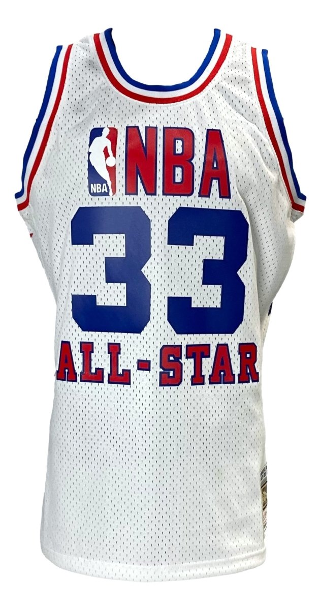 Larry Bird Signed Celtics All Star M&N Hardwood Classics Swingman Jersey BAS ITP - Sports Integrity