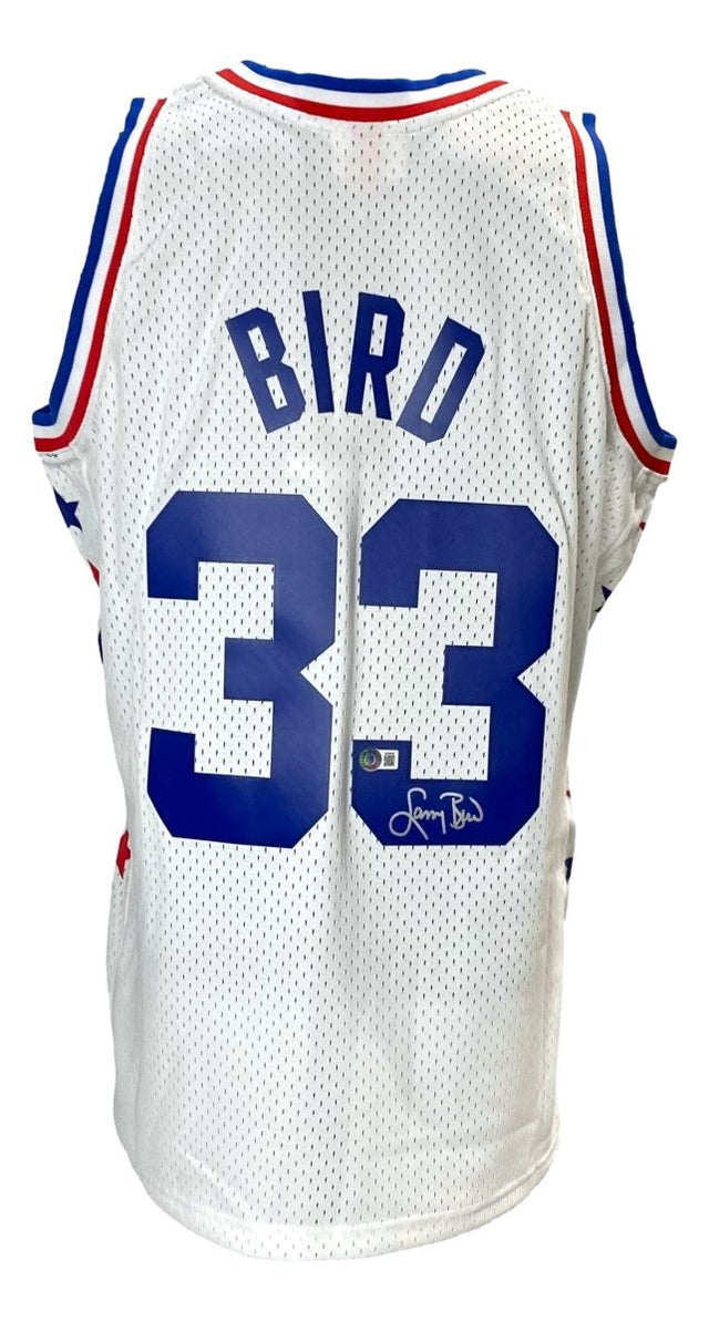 Larry Bird Signed Celtics All Star M&N Hardwood Classics Swingman Jersey BAS ITP - Sports Integrity