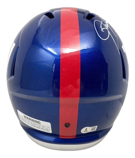 Lawrence Taylor Signed New York Giants Full Size Speed Replica Helmet BAD MF BAS - Sports Integrity