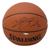 LeBron James Rookie Signed Spalding Basketball Upper Deck UDA - Sports Integrity