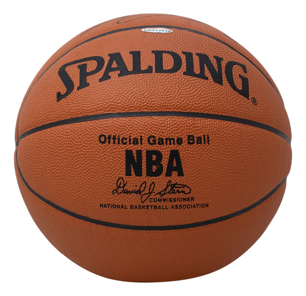 LeBron James Rookie Signed Spalding Basketball Upper Deck UDA - Sports Integrity