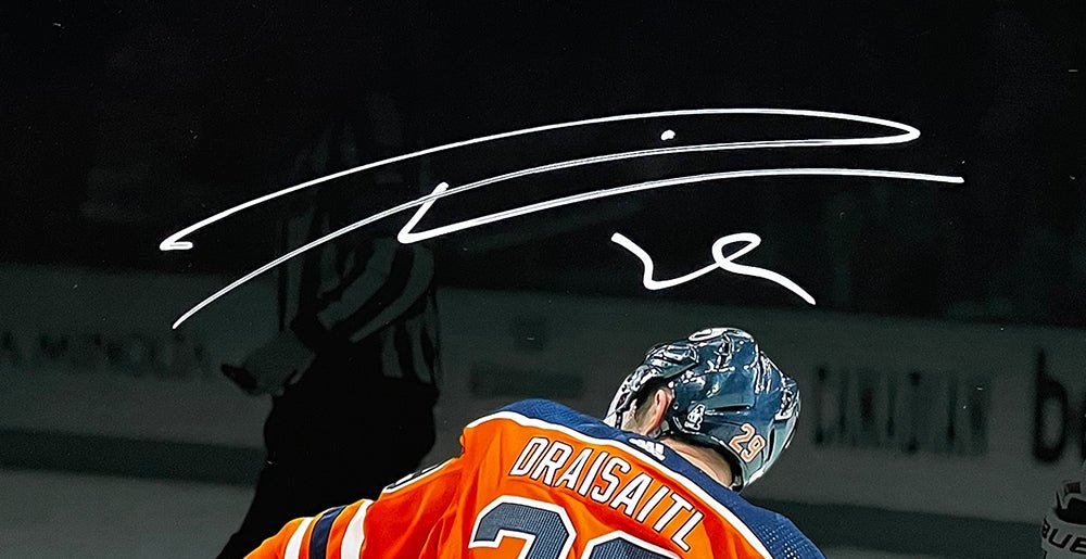 Leon Draisaitl Signed Edmonton Oilers 11x14 Spotlight Photo Fanatics - Sports Integrity