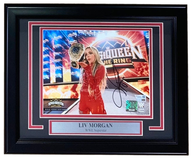 Liv Morgan Signed Framed 8x10 WWE Queen Of The Ring Photo Fanatics - Sports Integrity