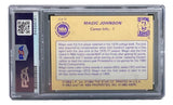 Magic Johnson Signed LA Lakers 1986 Star #6 Trading Card PSA/DNA Gem MT 10 - Sports Integrity